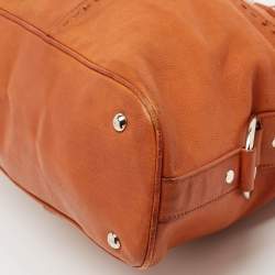Yves Saint Laurent Brown Leather Large Muse Bag