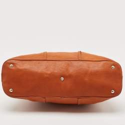 Yves Saint Laurent Brown Leather Large Muse Bag