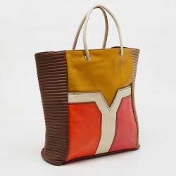 Yves Saint Laurent Multicolor Leather Shopper Tote