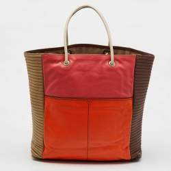 Yves Saint Laurent Multicolor Leather Shopper Tote