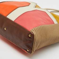 Yves Saint Laurent Multicolor Leather Shopper Tote