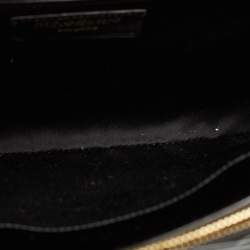 Yves Saint Laurent Black Patent Leather Uptown Satchel