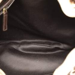 Yves Saint Laurent Brown/Beige Leopard Print Calf Hair and Leather Muse Hobo