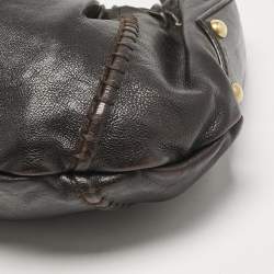 Pre Owned Yves Saint Laurent Choco Brown Leather Vincennes Mombasa Hobo