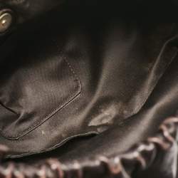 Pre Owned Yves Saint Laurent Choco Brown Leather Vincennes Mombasa Hobo