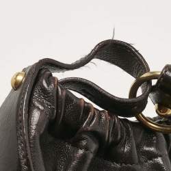 Pre Owned Yves Saint Laurent Choco Brown Leather Vincennes Mombasa Hobo