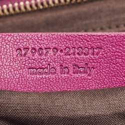 Yves Saint Laurent Magenta Leather Medium Cabas Chyc Tote