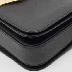 Yves Saint Laurent Black Leather Medium Chyc Flap Bag