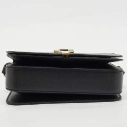 Yves Saint Laurent Black Leather Medium Chyc Flap Bag