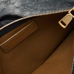 Yves Saint Laurent Black Patent Leather Whipstitch Shopper Tote