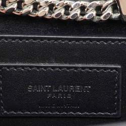 Saint Laurent Black Leather Medium Kate Tassel Chain Shoulder Bag