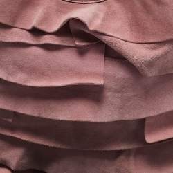 Yves Saint Laurent Pink Suede Small St. Tropez Hobo