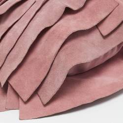Yves Saint Laurent Pink Suede Small St. Tropez Hobo