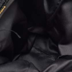 Yves Saint Laurent Black Croc Embossed Patent Leather Muse Messenger Bag