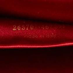Yves Saint Laurent Red Leather Ligne Y Clutch