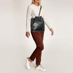 Yves Saint Laurent Black Leather Vintage Bucket Bag