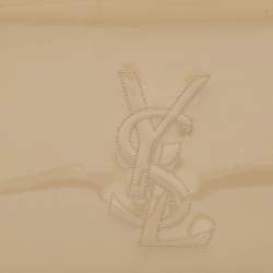 Yves Saint Laurent Beige Patent Leather Belle De Jour Clutch