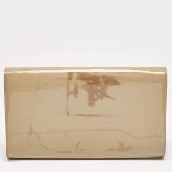 Yves Saint Laurent Beige Patent Leather Belle De Jour Clutch