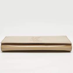 Yves Saint Laurent Beige Patent Leather Belle De Jour Clutch