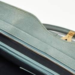 Yves Saint Laurent Light Blue Leather Medium Cabas Chyc Tote