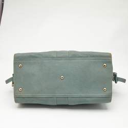 Yves Saint Laurent Light Blue Leather Medium Cabas Chyc Tote