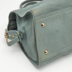 Yves Saint Laurent Light Blue Leather Medium Cabas Chyc Tote