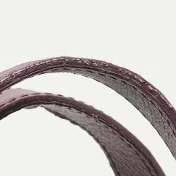 Pre Owned Yves Saint Laurent Mauve Leather Oversized Muse Bag