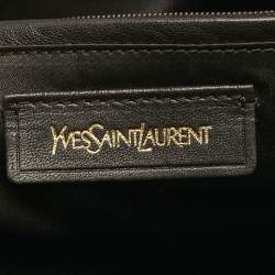 Pre Owned Yves Saint Laurent Mauve Leather Oversized Muse Bag