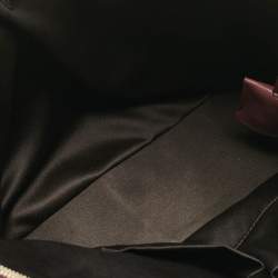 Pre Owned Yves Saint Laurent Mauve Leather Oversized Muse Bag