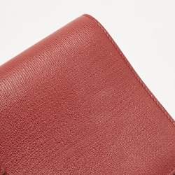 Pre Owned Yves Saint Laurent Red Leather Ligne Y Clutch