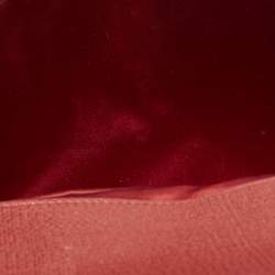 Pre Owned Yves Saint Laurent Red Leather Ligne Y Clutch
