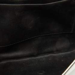 Pre Owned Yves Saint Laurent Silver Leather Belle De Jour Flap Clutch
