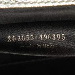 Pre Owned Yves Saint Laurent Silver Leather Belle De Jour Flap Clutch