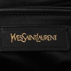 Pre Owned Yves Saint Laurent Beige/Black Calfhair and Leather Muse Bag