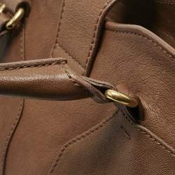 Pre Owned Yves Saint Laurent Brown Leather Medium Cabas Chyc Tote