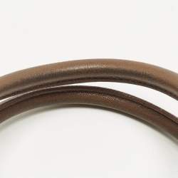 Pre Owned Yves Saint Laurent Brown Leather Medium Cabas Chyc Tote