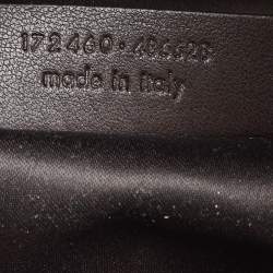 Pre Owned Yves Saint Laurent Light Yellow Patent Leather Floral Applique Downtown Tote