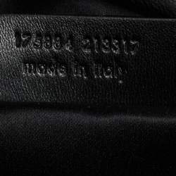 Pre Owned Yves Saint Laurent Metallic Gold/Black Leather Downtown Tote