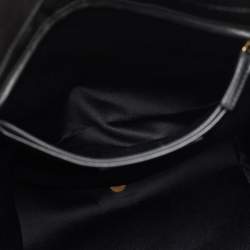 Pre Owned Yves Saint Laurent Metallic Gold/Black Leather Downtown Tote