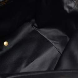 Pre Owned Yves Saint Laurent Metallic Gold/Black Leather Downtown Tote