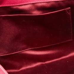 Pre Owned Yves Saint Laurent Fuchsia Leather Ligne Y Clutch