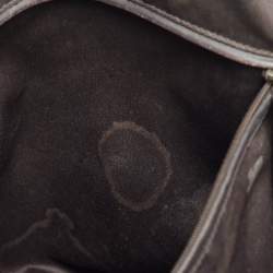 Pre Owned Yves Saint Laurent Burgundy Leather Oversized Muse Bag