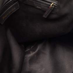 Pre Owned Yves Saint Laurent Burgundy Leather Oversized Muse Bag