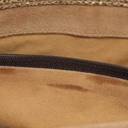 Pre Owned Yves Saint Laurent Metallic Gold Leather Besace Shoulder Bag