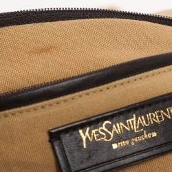 Pre Owned Yves Saint Laurent Metallic Gold Leather Besace Shoulder Bag