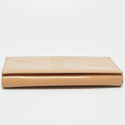 Pre Owned Yves Saint Laurent Beige Patent Leather Belle De Jour Clutch