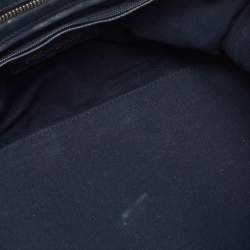 Pre Owned Yves Saint Laurent Navy Blue Leather Medium Cabas Y-Ligne Tote