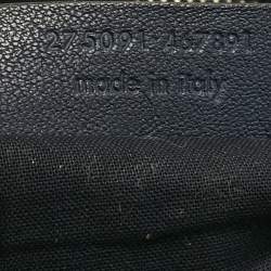 Pre Owned Yves Saint Laurent Navy Blue Leather Large Cabas Chyc Tote