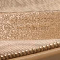 Pre Owned Yves Saint Laurent Beige Leather Studded Clutch