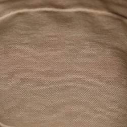 Pre Owned Yves Saint Laurent Beige Leather Studded Clutch